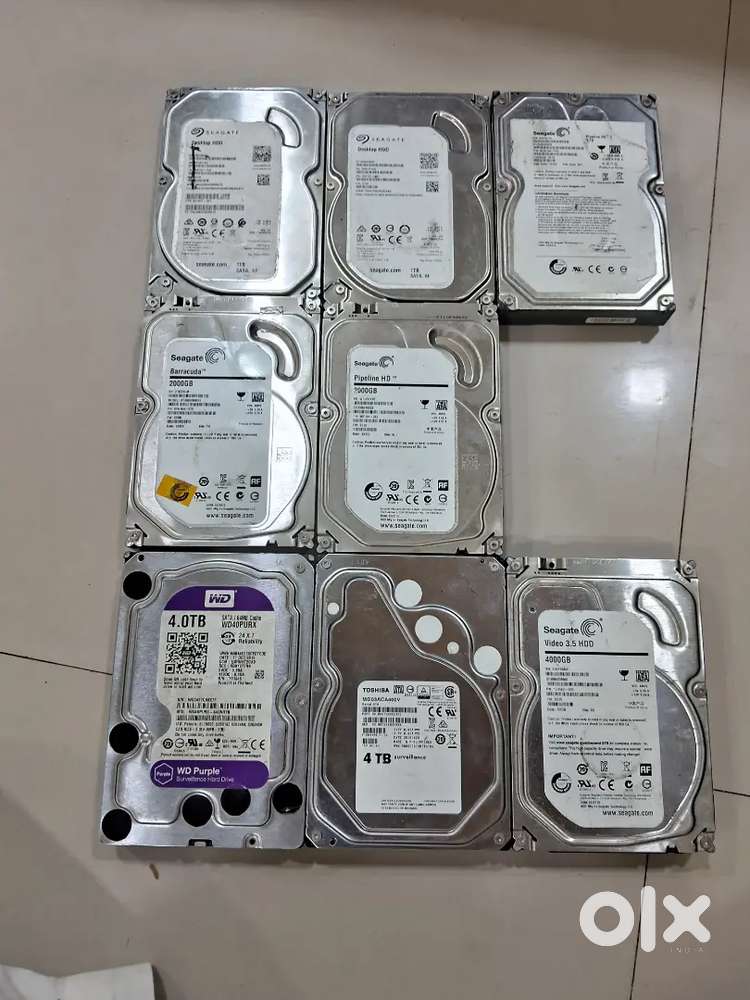 Computer hard disk 4tb all 8 peace available