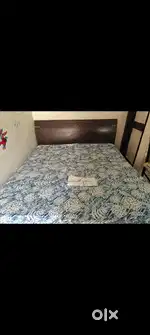 Bed with mattress