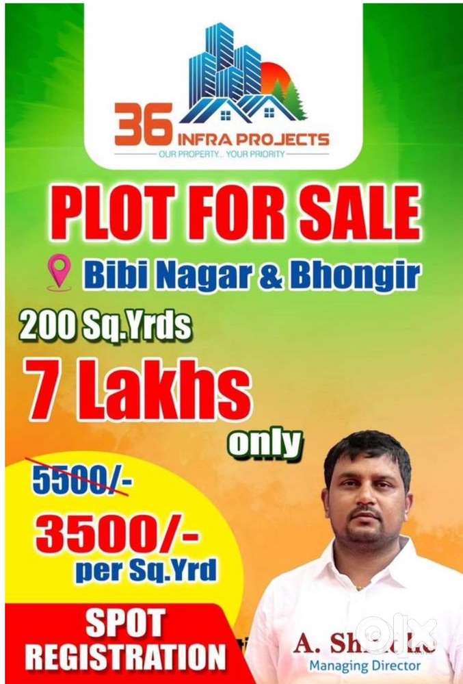 Open plots for sale Bibinagar Bhongiri
