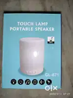 Touch enabled night lamp with speaker