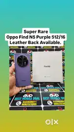 Super Rare*Oppo Find N5 Purple 512/16gb Leather Back*Exchange Welcome