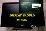 SONY LED TV MODLE KLV22B402b (display  not  working)