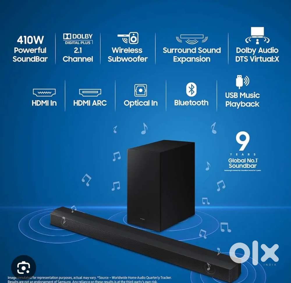 Samsung Sound Bar HW -  B550 XL with Dolby Audio for sale