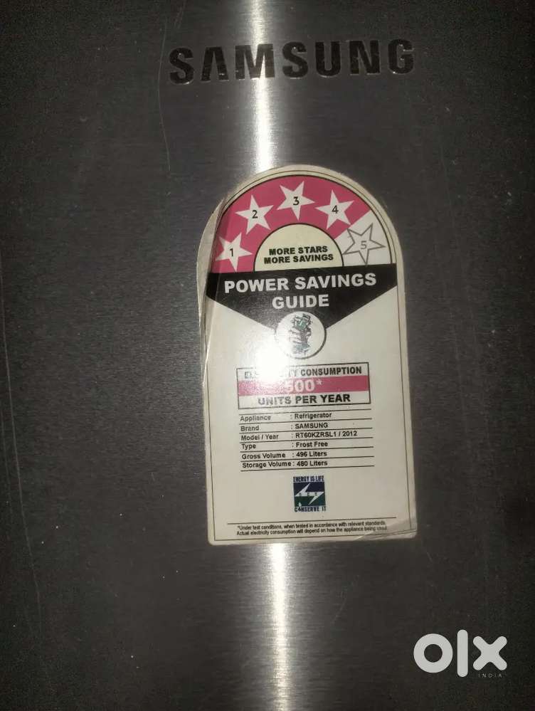 Samsung digital 490 litre double door frost free fridge