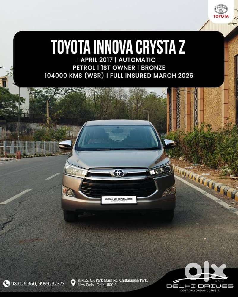 Toyota Innova Crysta 2.7 ZX AT, 2017, Petrol