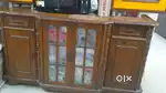 Crockery Unit, Cabinet (wooden) multishelf (60in W x 32in H x 18in D)