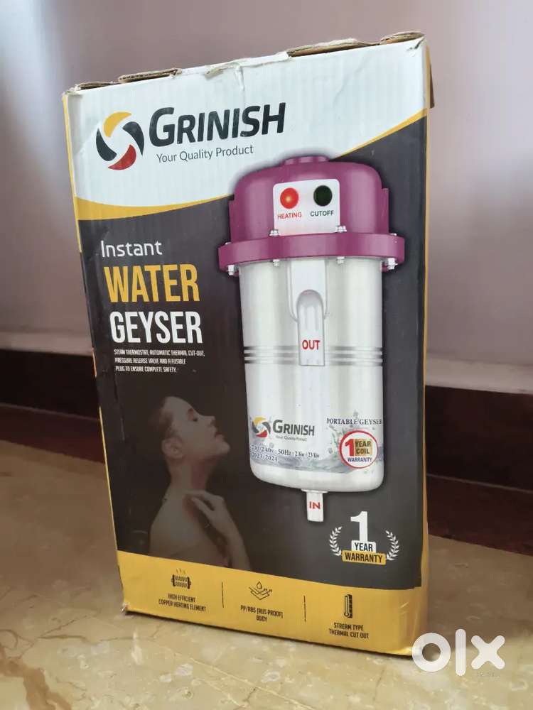 Instant geyser with warrenty