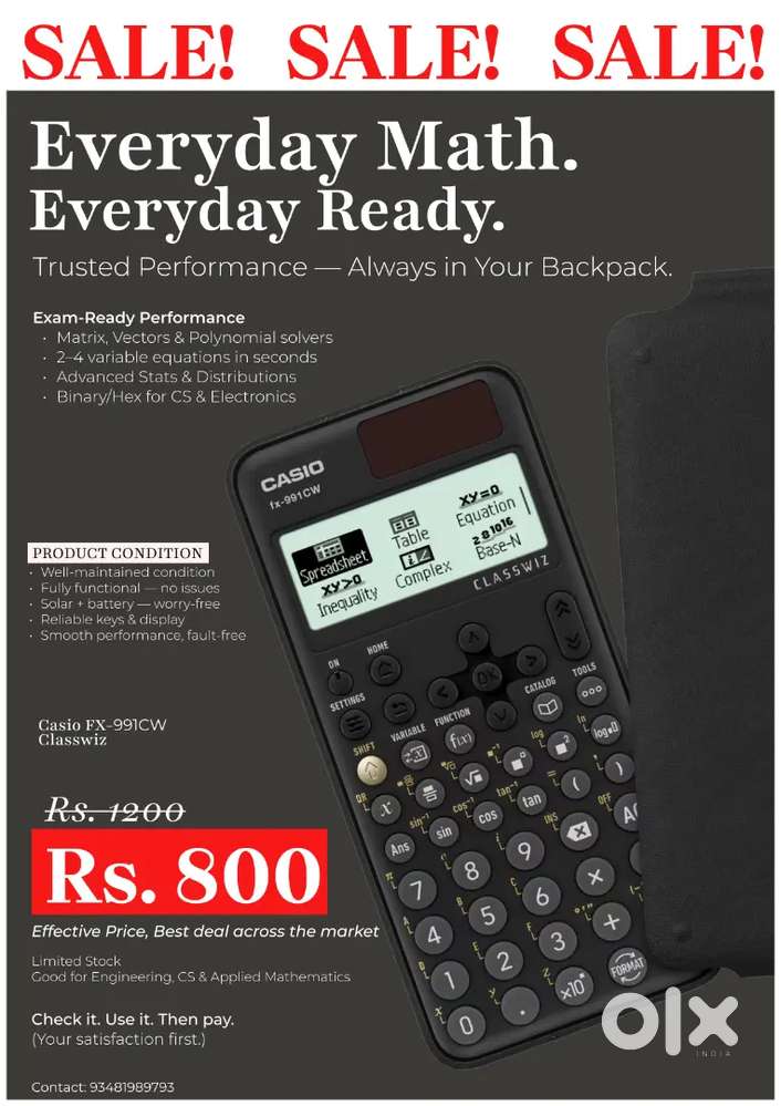 Casio Scientific Calculator