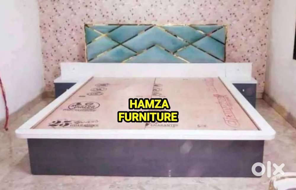 HAMZA FURNITURE NEW look king size plywood bed with affordable price