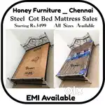 Steel Cot Bed Mattresses/ Folding Cots/ Almirah/ all furniture availab