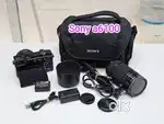 Sony alpha6100 4k Crop-sensor Mirrorless Camera with Dual lens kit .