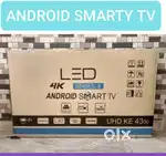 AVAILABLE 43 SMART + ANDROID LED TV 1GB RAM 8GB ROM SEAL PACK