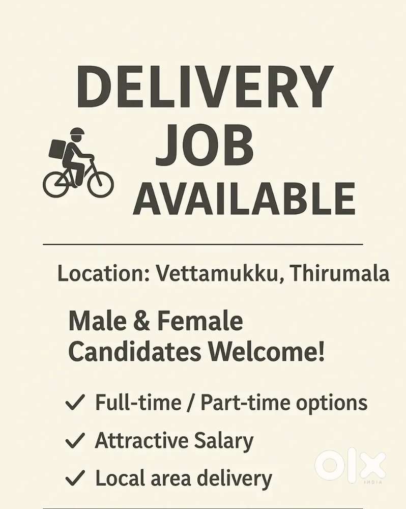 Delivery job full time and part-time