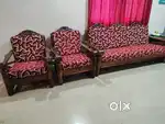 Wooden sofa set