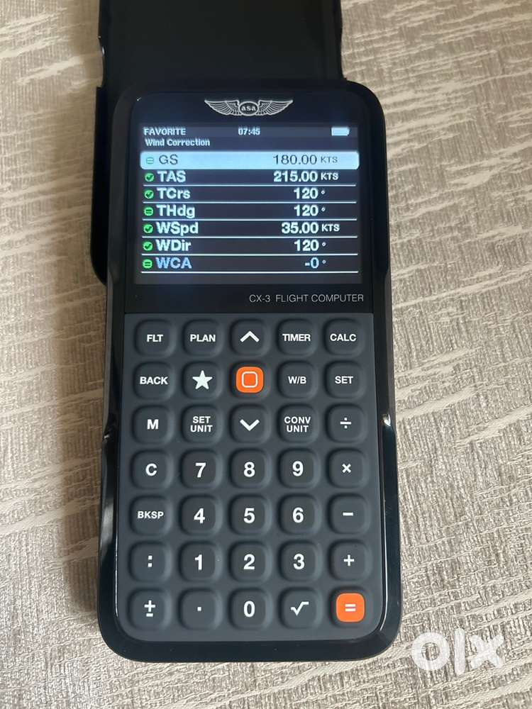 Cx3 pilot calculator