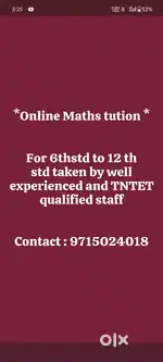Online Maths tution