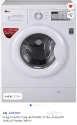 LG front load washing machine 6 kg