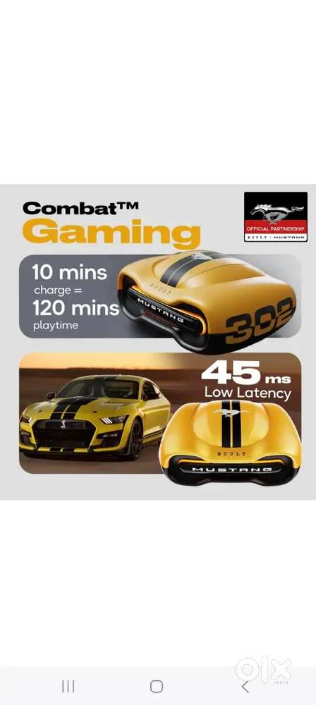 Mustang Torq 60Hrs, App Support, 4Mic ENC, Breathable LED, 5.4v