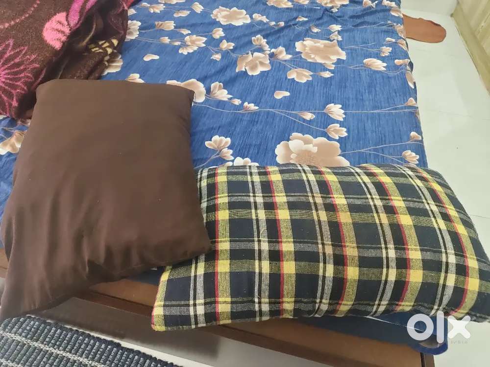 Two single bed cotton mattresses with free two pillows for sale