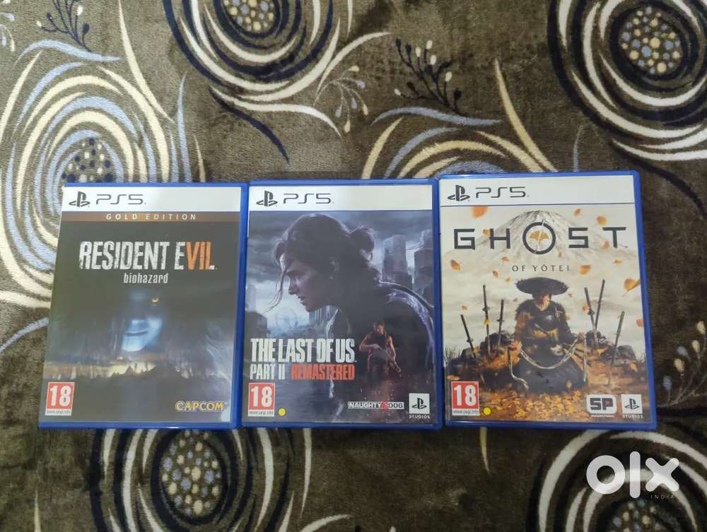 Ghost of Yotie . Last of us 2 resident evil 8