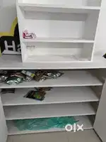 Selling storage table with shelves