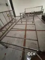 Single steel bed