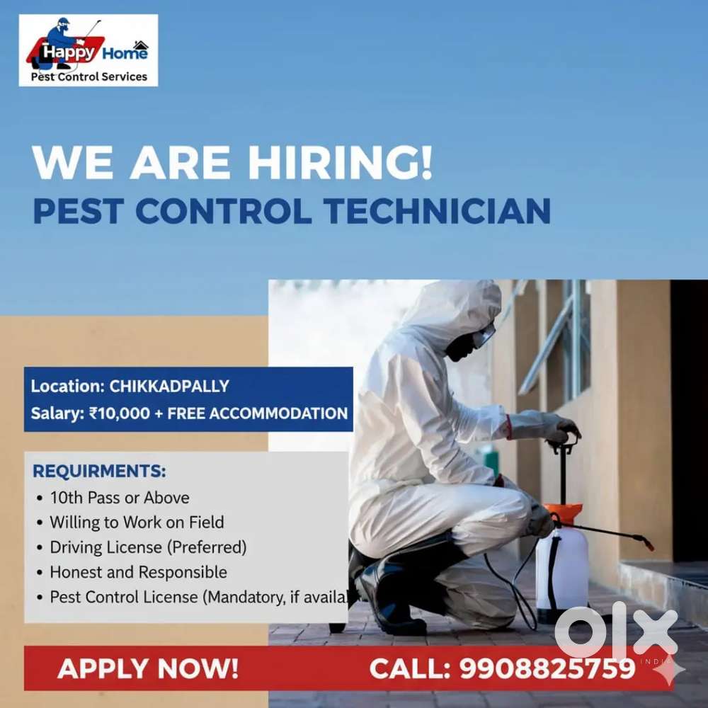 We’re Hiring Pest Control Technicians