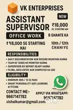 STAFF/ ASSISTANT SUPERVISOR/ WORKER