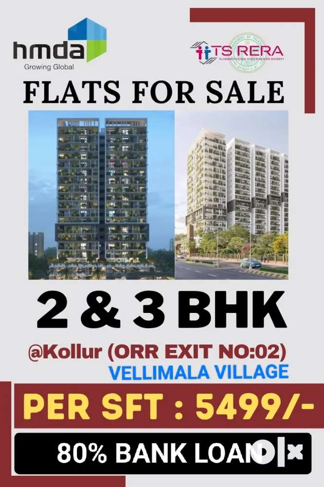 Financial DISTRICT(KOLLUR EXIT-2) LUXUORIUS GATED COMMUNITY PROJECT