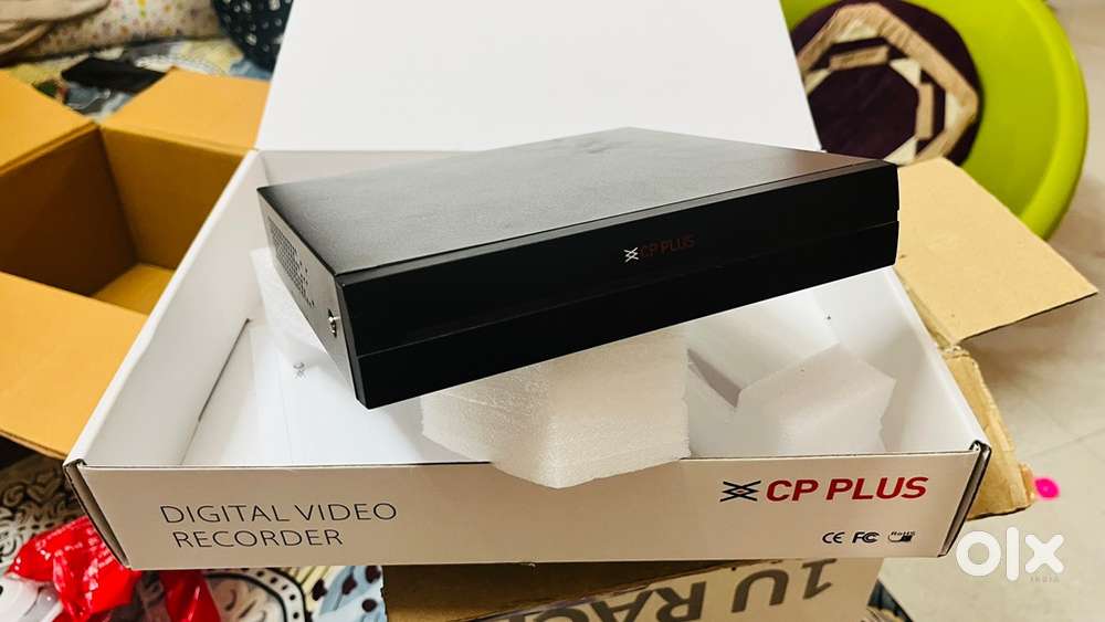 Complete CCTV Security System - CP plus Cameras + DVR + Monitor + HDD