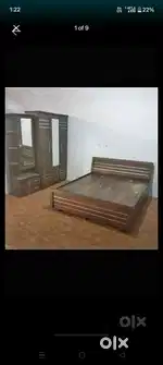 Queen size bed 6x5 with storage