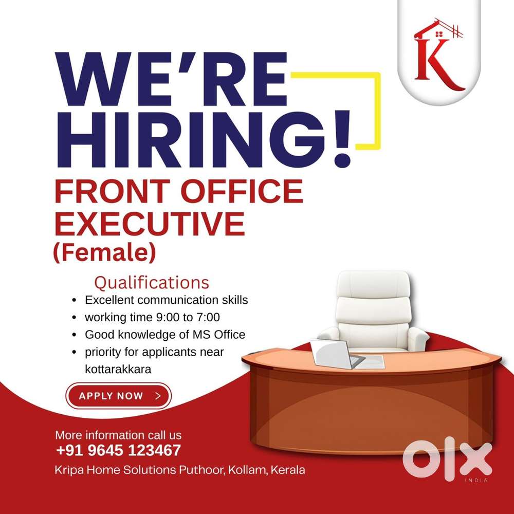 Front Office Executive(M\F)