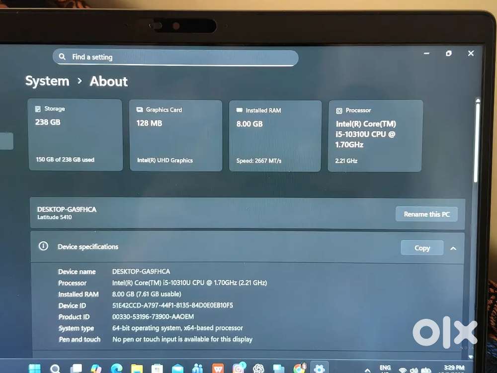 Dell latitude 5410 , 2024 model .