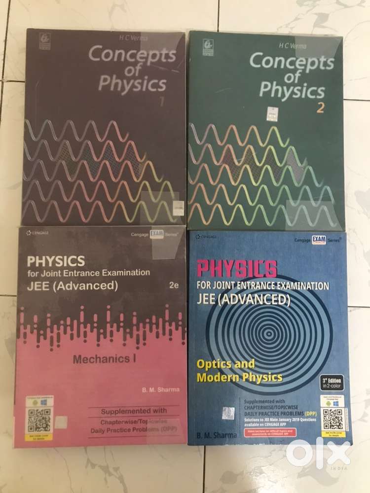 JEE advance physics HC verma, Mechanics and optics by BM Sharma