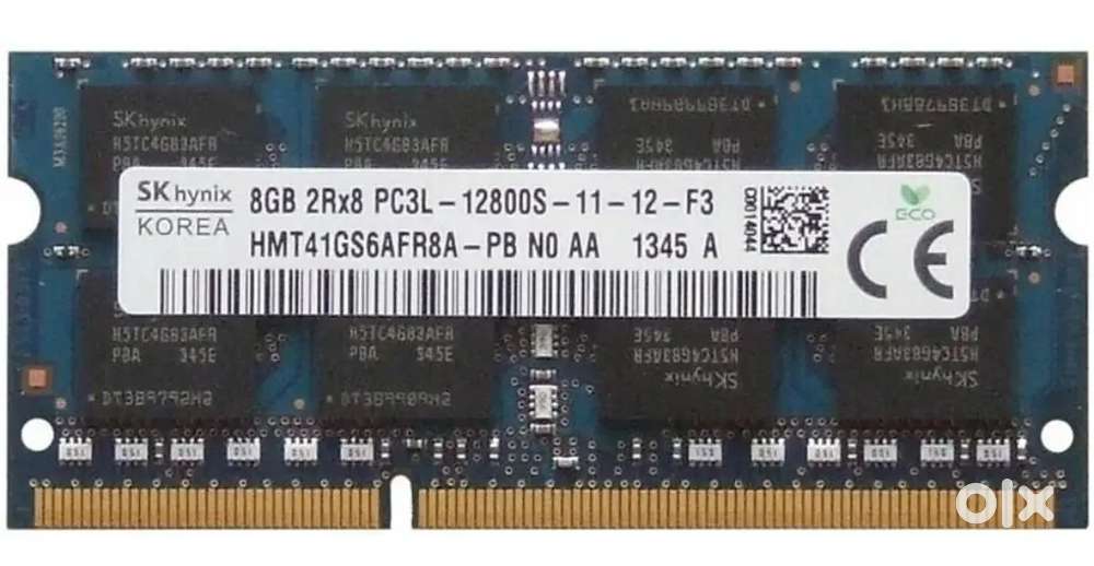Hynix 1600Mhz DDR3 8 GB (Dual Channel) Laptop (HMT41GS6AFR8A-