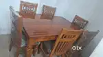 Brand new 6 seater wooden daining table at affordable prices Cod avlbl