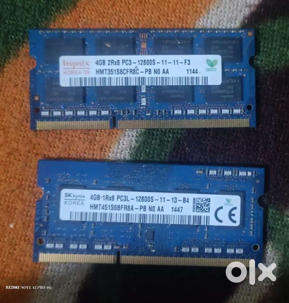 Laptop and desktop ram 8 gb 4 and 4