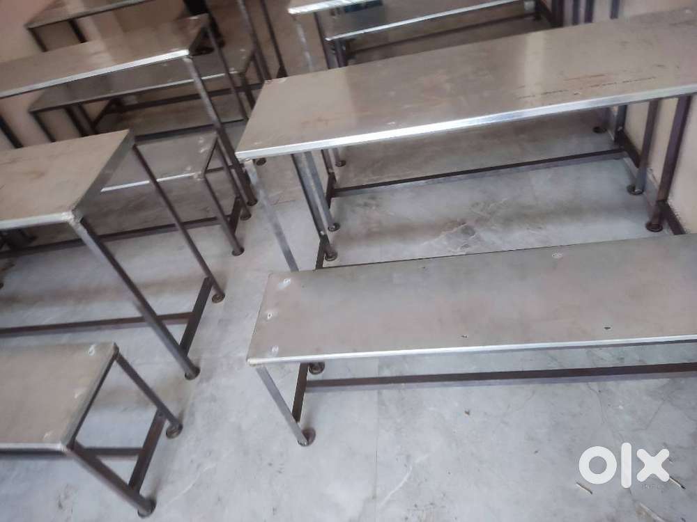 Iron Table and bench for school, college or coaching or office