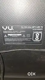 Vu Led tv 124 cms (49) Led tv