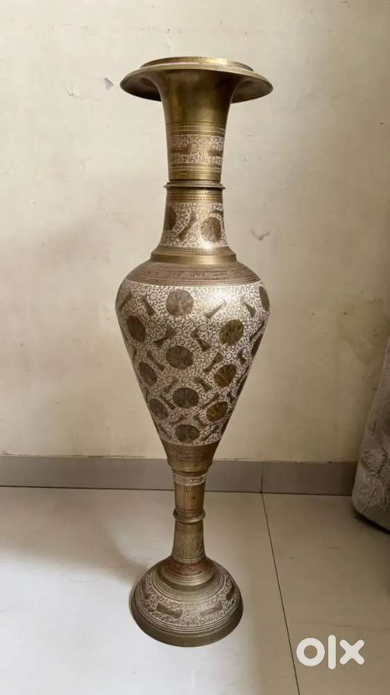 Old and antique brass vase