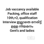Packing ,office staff