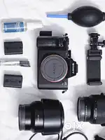 Sony a7m2 body lens full accesories 28.70 85 1.8 lens