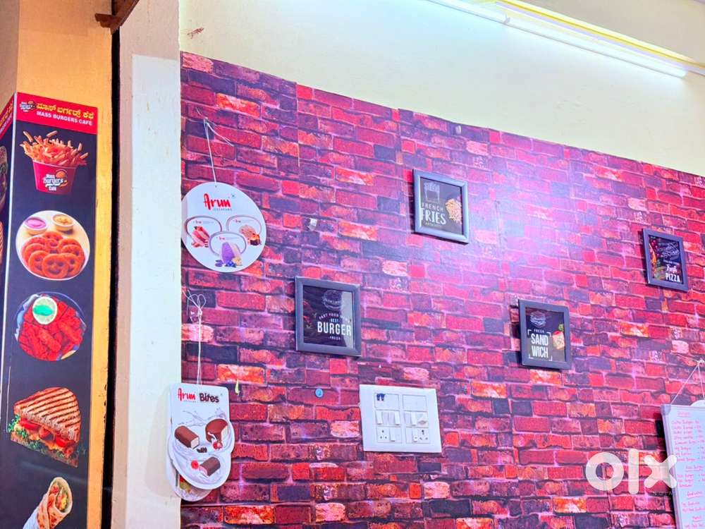 Burger snacks cafe sale