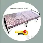 Folding cot with foam mattress , single / steel cot # J jew45