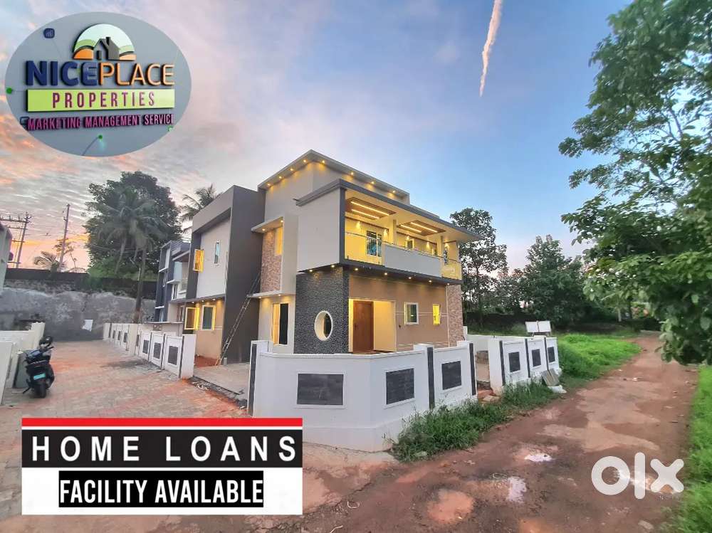 5 Cent's land 2000 sqft 4 bhk brand new house for sale ₹ 87 lakhs