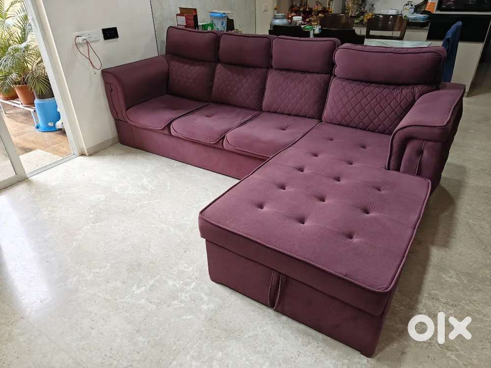 5 seater L shaped sofa with storage