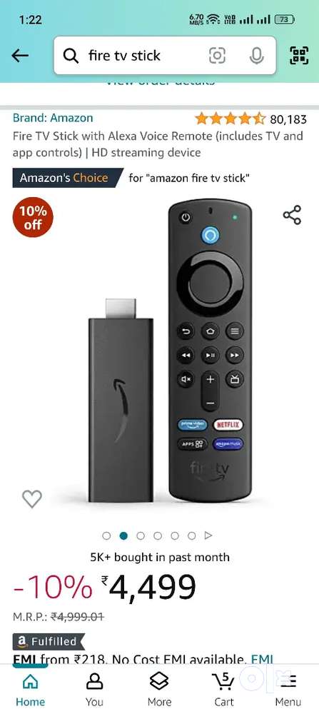 Amazon Fire Tv Stick new seal pack