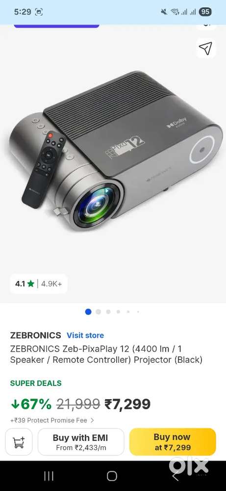 Zebronic Projector