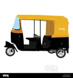 Cng Bajaj rent available