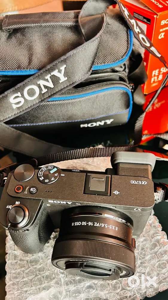 Sony A6700 with sony 50mm F1.8 lens and Sony 16-50mm Zoom lens